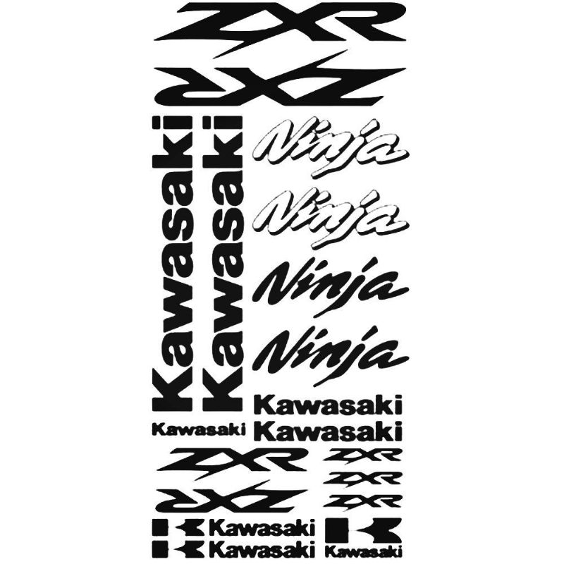 Kawasaki ZXR Ninja Stickers(BURGUNDY)